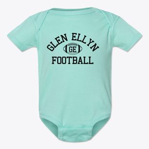 Glen Ellyn Christian School Classic Football Baby Onesie