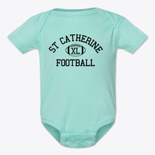 St Catherine Parish Classic Football Baby Onesie