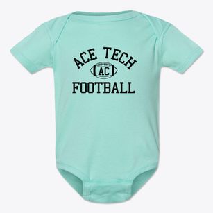 Ace Tech High School Classic Football Baby Onesie