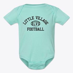 Little Village Classic Football Baby Onesie