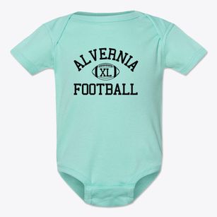 Alvernia High School Classic Football Baby Onesie