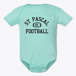 St Pascal Parish Classic Football Baby Onesie