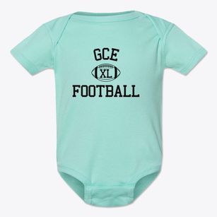 Gce Lab School Classic Football Baby Onesie