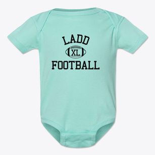 Ladd Community Consolidated School Classic Football Baby Onesie