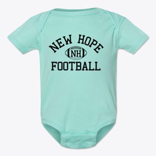 New Hope School Classic Football Baby Onesie