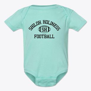 Shiloh Holiness Christian School Classic Football Baby Onesie