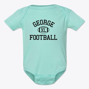 George Community School Classic Football Baby Onesie