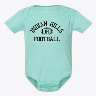 Indian Hills Junior High School Classic Football Baby Onesie