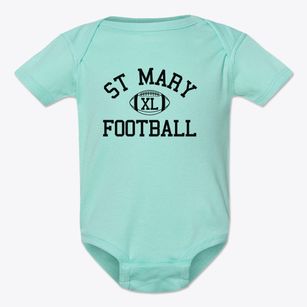 St Mary Parish Classic Football Baby Onesie