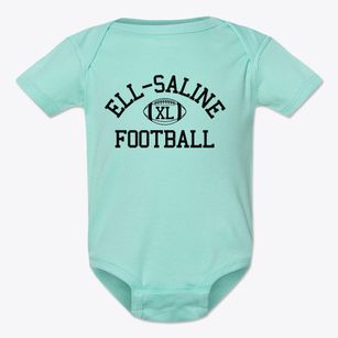 Ell-saline High School Classic Football Baby Onesie