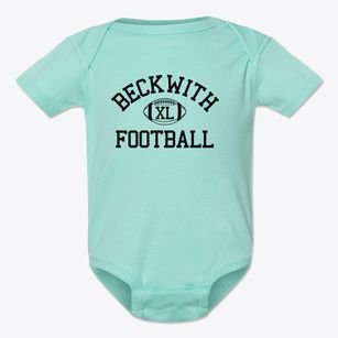 Beckwith Christian School Classic Football Baby Onesie