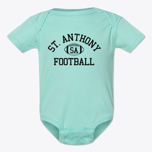 Saint Anthony School Classic Football Baby Onesie