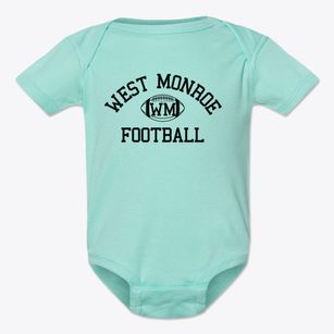 West Monroe High School Classic Football Baby Onesie