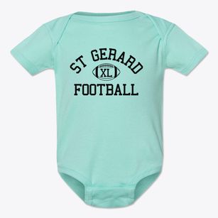 St Gerard Parish Classic Football Baby Onesie