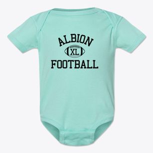 Albion Senior High School Classic Football Baby Onesie