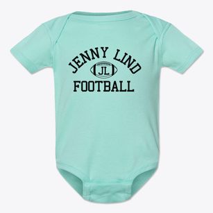 Jenny Lind Community School Classic Football Baby Onesie