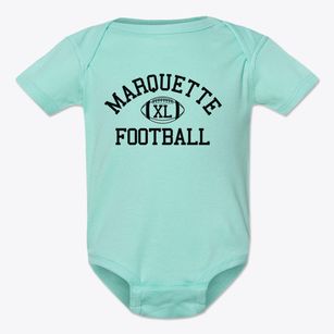 Marquette Catholic School Classic Football Baby Onesie
