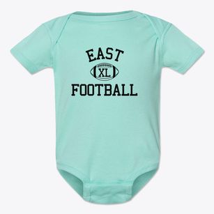 East High School Classic Football Baby Onesie