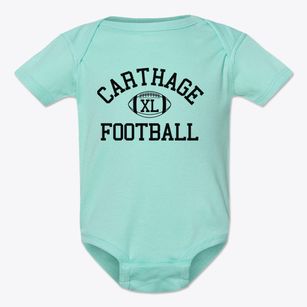 Carthage Technical Center Classic Football Baby Onesie