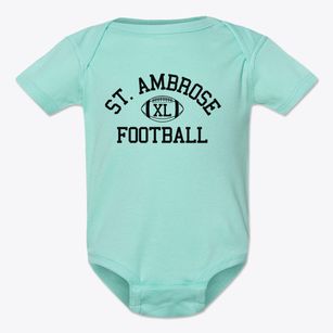 Saint Ambrose Catholic School Classic Football Baby Onesie