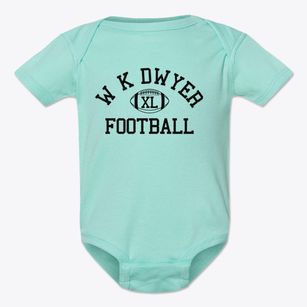 W K Dwyer Primary School Classic Football Baby Onesie