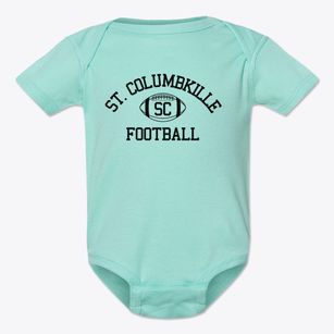Saint Columbkille School Classic Football Baby Onesie