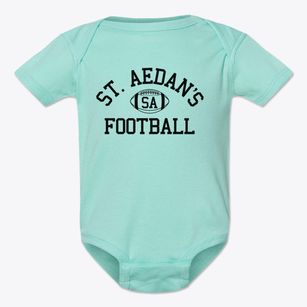 St. Aedan's School Classic Football Baby Onesie
