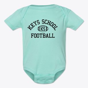 Keys School Classic Football Baby Onesie