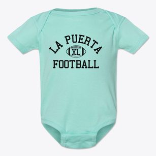 La Puerta De Los Ninos Classic Football Baby Onesie