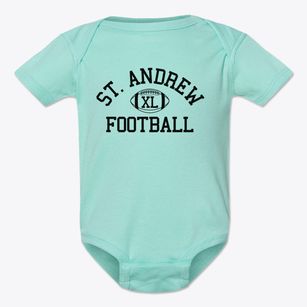 Saint Andrew Country Day School Classic Football Baby Onesie