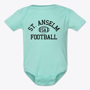 Saint Anselm School Classic Football Baby Onesie