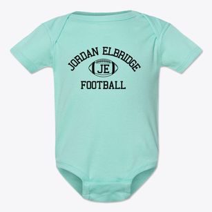 Jordan Elbridge Senior High School Classic Football Baby Onesie