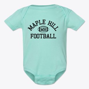 Maple Hill High School Classic Football Baby Onesie