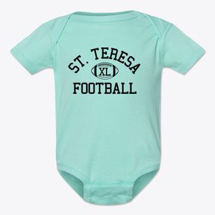Saint Teresa Of Avila School Classic Football Baby Onesie