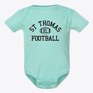 St Thomas Parish Classic Football Baby Onesie