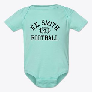 E.e. Smith High School Classic Football Baby Onesie