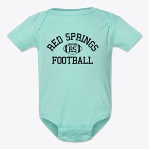 Red Springs High School Classic Football Baby Onesie