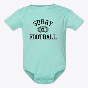 Surry Homeschool Classic Football Baby Onesie