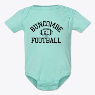 Buncombe Community School East Classic Football Baby Onesie