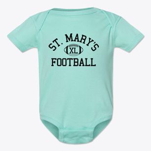 Saint Mary's Catholic School Classic Football Baby Onesie