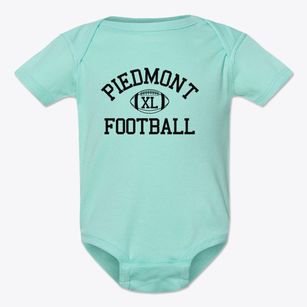Piedmont High School Classic Football Baby Onesie
