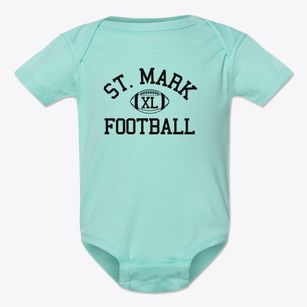 Saint Mark Lutheran School Classic Football Baby Onesie