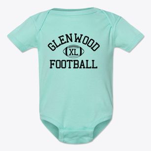 Glenwood High School Classic Football Baby Onesie