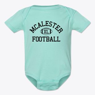 Mcalester High School Classic Football Baby Onesie