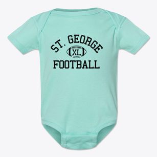 Saint George Catholic School Classic Football Baby Onesie