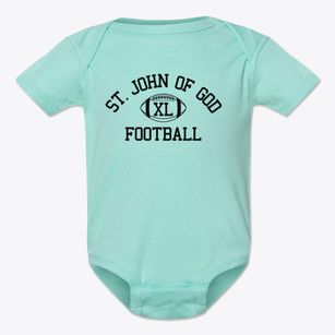 Saint John Of God School Classic Football Baby Onesie