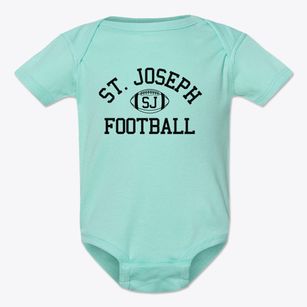 Saint Joseph School Classic Football Baby Onesie