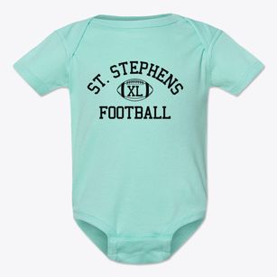 Saint Stephens Episcopal School Classic Football Baby Onesie