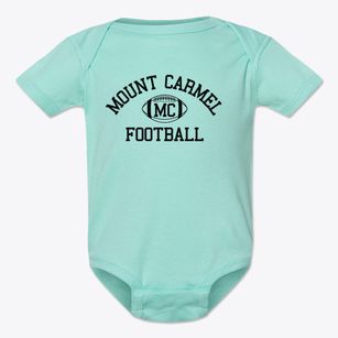 Mount Carmel High School Classic Football Baby Onesie