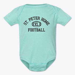 Saint Peter Home School Classic Football Baby Onesie